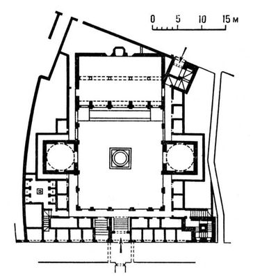 Медресе Бу-Инания в Фесе (план)