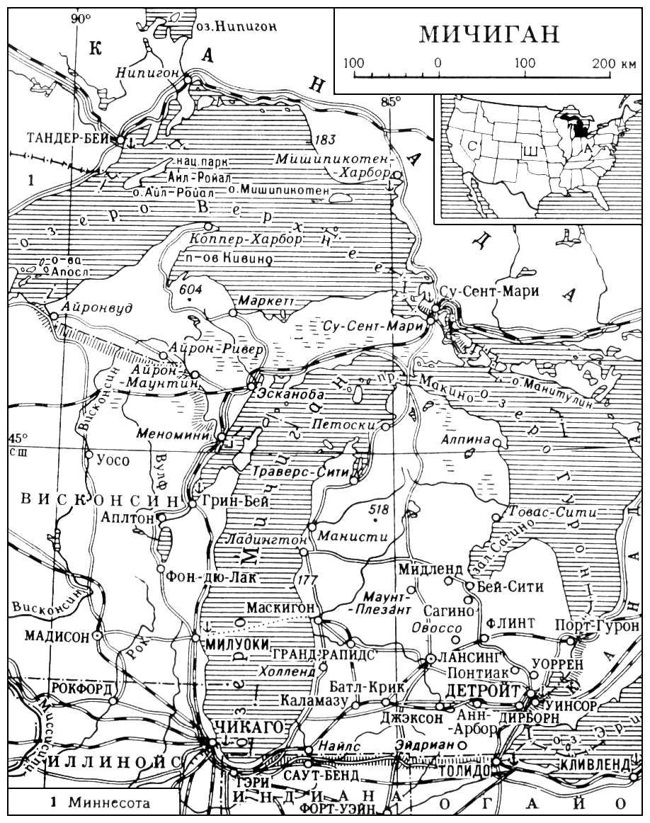 Мичиган (карта)