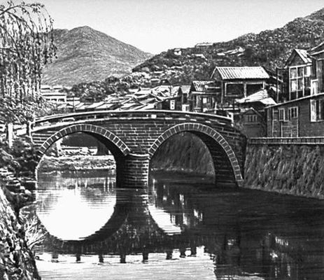Нагасаки. Мост Меганэбаси