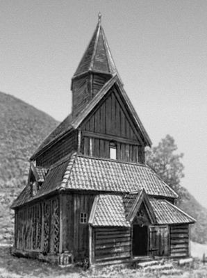 Норвегия. Деревянная церковь в Урнесе