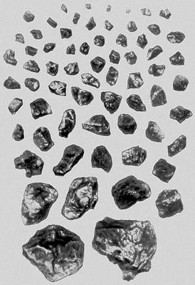 Обломки каменного метеоритного дождя