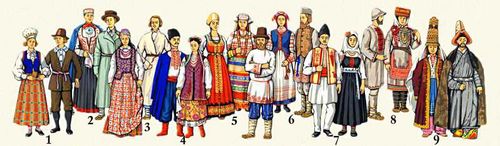 Одежда народов, населяющих территорию СССР