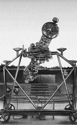 Оптический аппарат, установленный в Московском планетарии