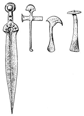 Оружие из клада (культура Отомани)