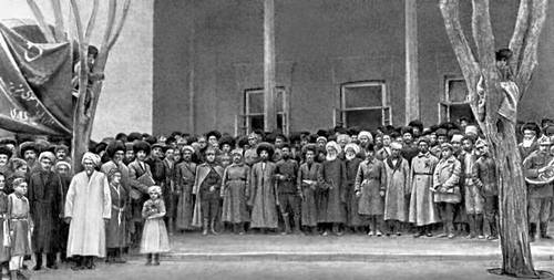 Открытие 1-го Всехорезмского народного курултая (Узбекская ССР)