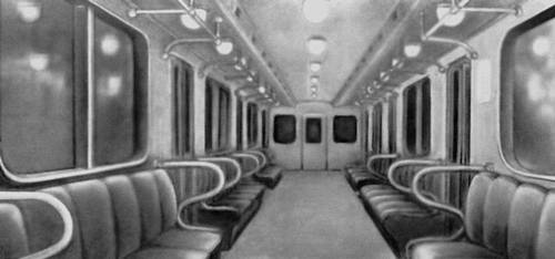 Пассажирский салон вагона метрополитена (СССР)