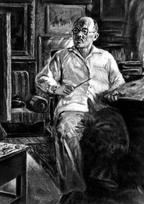 Павлов Г. Е. Портрет художника Ц. С. Сампилова