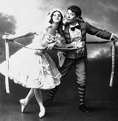 Павлова  А. П. и Легат Н. Г. в балете «Тщетная предосторожность»