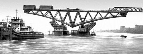 Перевозка секции моста