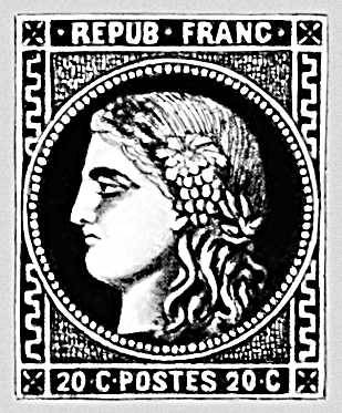 Первые марки. Французская марка