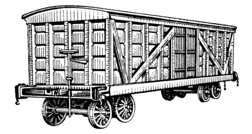 Первый русский грузовой вагон