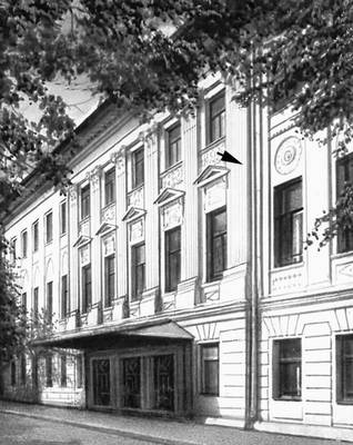 Пилястра на фасаде здания (Кострома)