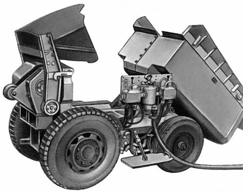 Погрузочно-транспортный агрегат с грузонесущим кузовом