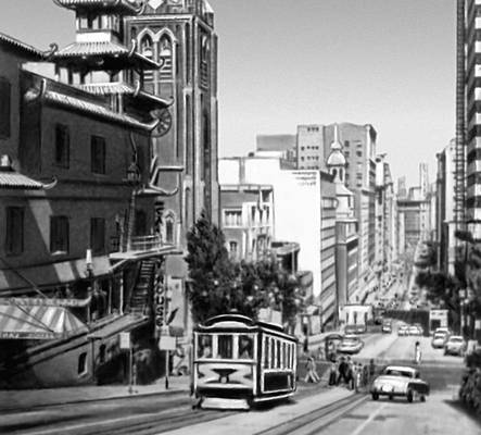 Сан-Франциско. Канатная дорога («Китайский город»)