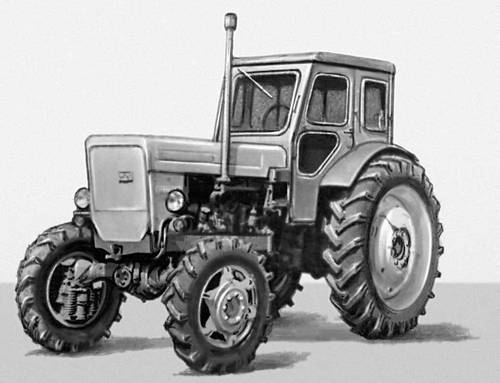 Серийный колёсный трактор Т-40А