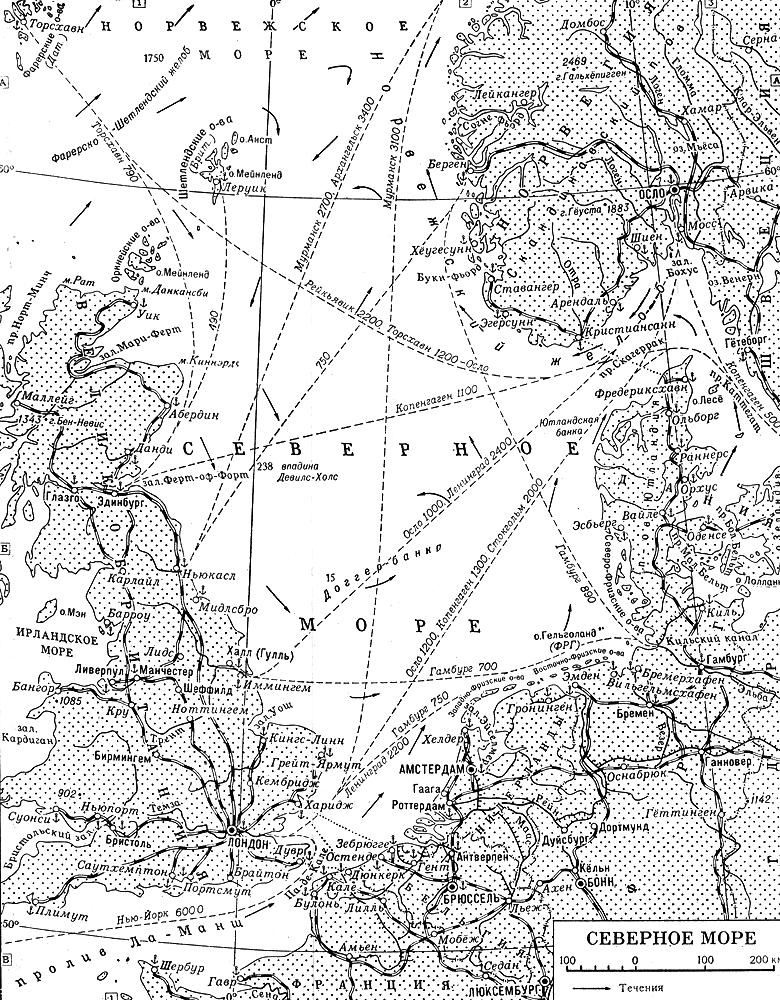 Северное море (карта)