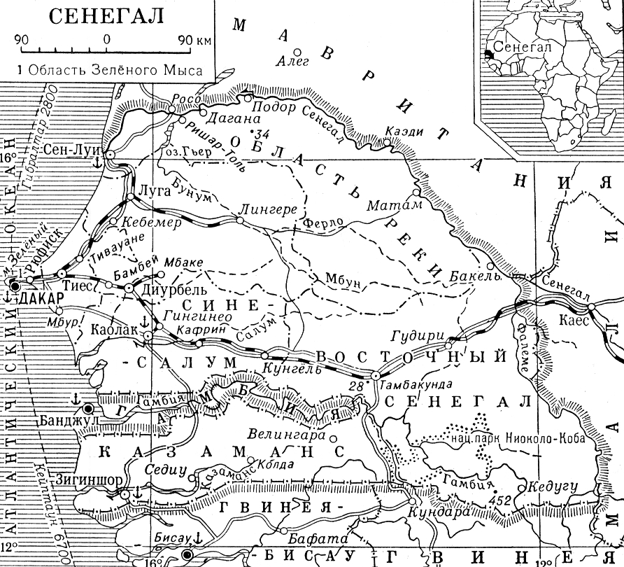 Сенегал (карта)