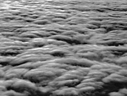 Слоисто-кучевые облака (вид сверху)
