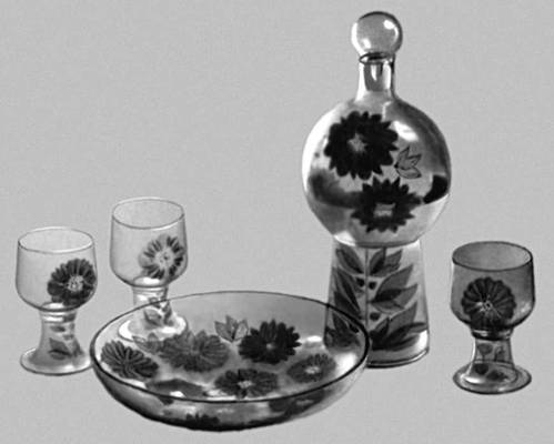Советское стекло. Комплект для вина «Нектар»