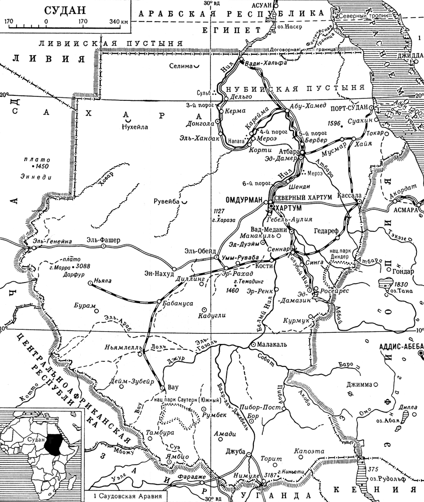 Судан (карта)