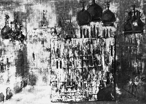 Сумбаташвили И. Эскиз декорации к трагедии «Смерть Иоанна Грозного»
