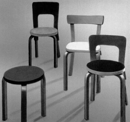 Табуретка и стулья (Финляндия). 1933
