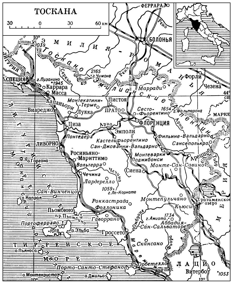 Тоскана (карта)