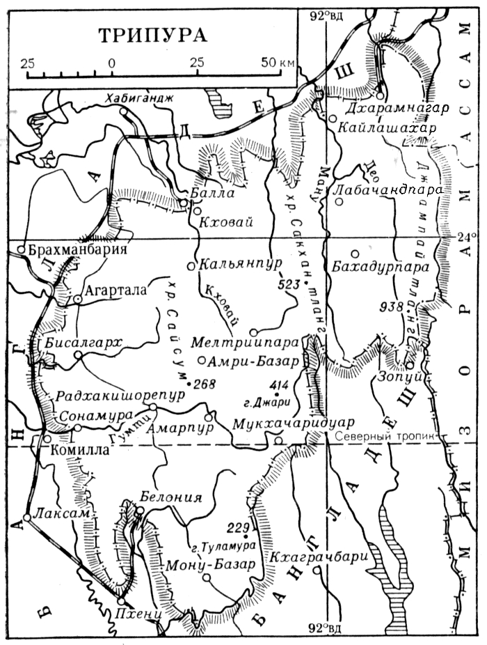 Трипура (карта)