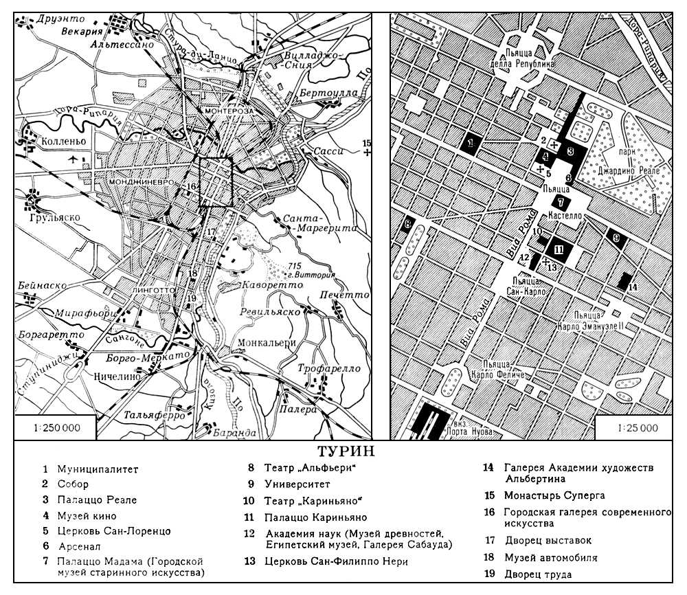 Турин (план города)