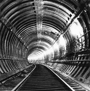 Участок тоннеля метрополитена