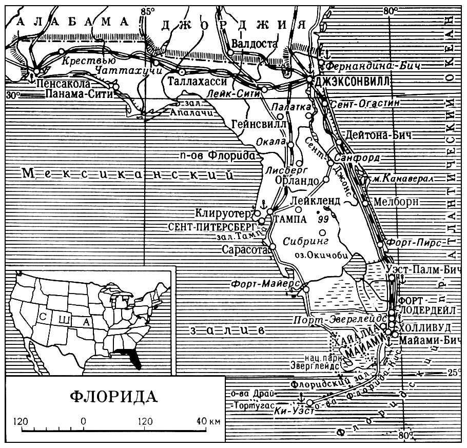 Флорида (карта)