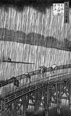 Хиросиге. «Внезапный дождь в Охаси»