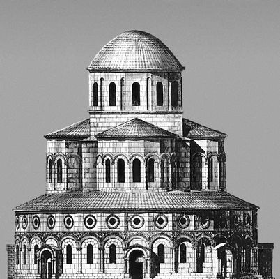 Храм Звартноц (реконструкция)