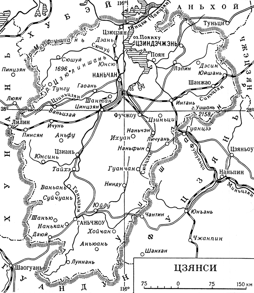 Цзянси (карта). Рис.