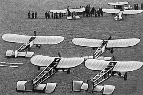 Эскадрилья французских самолётов. Первая мировая война