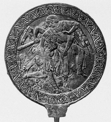 Этрусское зеркало. 5 в. до н. э.