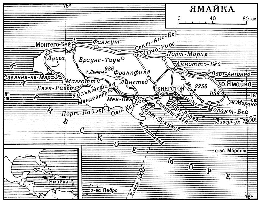 Ямайка (карта)